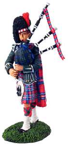 William Britain Britains 10009 Black Watch Piper Pipes Figure  