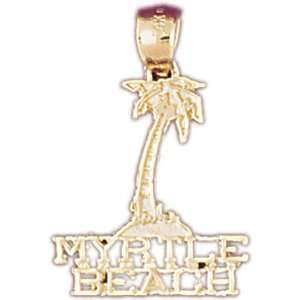  14kt Yellow Gold Myrtle Beach Pendant Jewelry