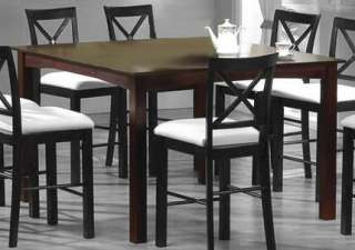 Cappuccino Shaker Counter Height Butterfly Dining Table  