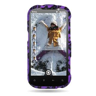 Design Faceplate Cover Case For T Mobile HTC Amaze 4G Phone Purple 