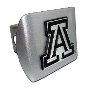  University of Arizona Brushed Silver Trailer Hitch Cover 