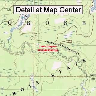   Map   Lake Clayton, Minnesota (Folded/Waterproof)