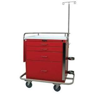  Classic Short Four Drawer Emergency Cart Specialty Package 