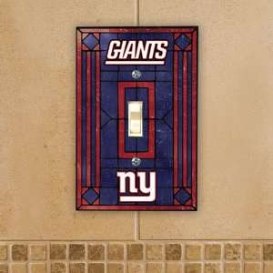    New York Giants NFL Art Glass Switch Plate
