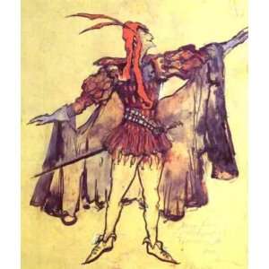   Alexeevich Korovin   24 x 28 inches   Costume design for Arrigo