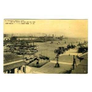  Prosperous American Wharf Postcard Kobe Japan 1900s 