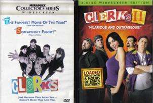 Clerks 1 & 2 II DVD DVDs Movies Lot Set Kevin Smith Widescreen WS 