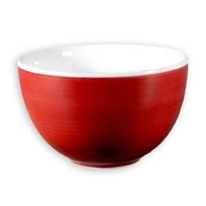    Vindemia Handpainted Deep Nappy Bowl   Red