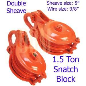   Double Dual Sheave Wire Rope Hoist 5 Pulley Rigging