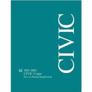  2001 2002 HONDA CIVIC COUPE Service Manual Supp Book 