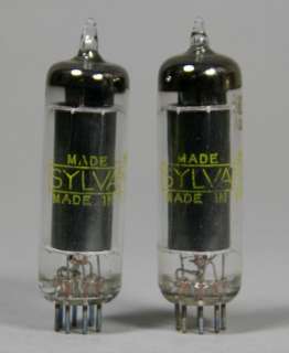 6005 (6AQ5 W) Tube Sylvania Lot of 2 ~ Test Strong  