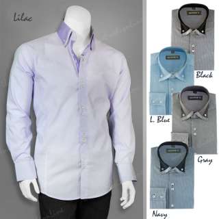   Stylish George Fashion Dress Shirt All Sizes and 5 Colors 602  