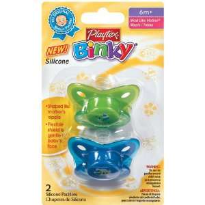  Playtex Baby Binky Most Like Mother Silicone Pacifiers   6 