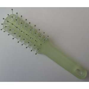  Clear Green Tinted Vent Hair Brush with Light Green Ball 