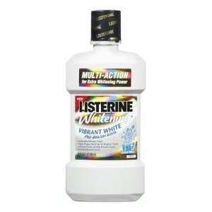  Listerine Vibrant White Pre Brush Rinse Clean Mint 32oz 
