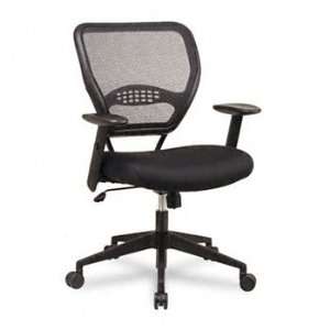  New   Air Grid Mid Back Swivel Chair, Black, 20 1/2 x 19 1 