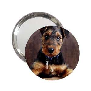  Airedale Terrier Puppy Dog Handbag Makeup Mirror K0003 