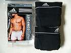 NEW 2 Adidas Athletic Mens Moisture Wicking Grey Navy Boxer Briefs 