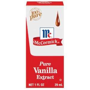 McCormick Pure Vanilla Extract 1 oz  Grocery & Gourmet 