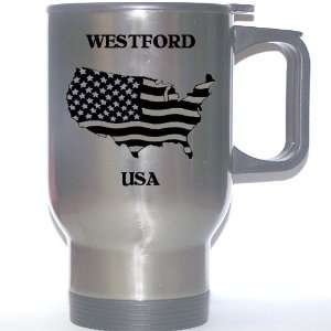  US Flag   Westford, Massachusetts (MA) Stainless Steel Mug 