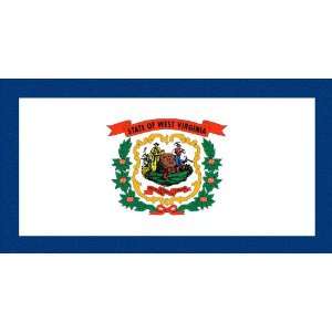  West Virginia Flag 6 inch x 4 inch Window Cling