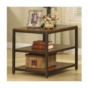  Riverside West End Rectangular End Table Heirloom Russet 