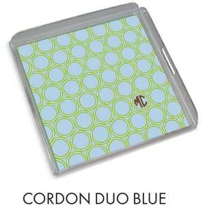   Plates   Personalized Lucite Trays (Cordon Duo Blue)