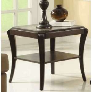  End Table in Faux Marble of Pfifer Collection