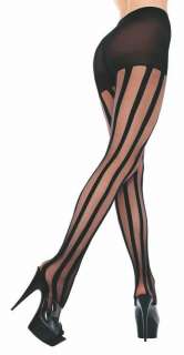 Pick Your Style Opaque Legging Colored Striped Tights Full Pantyhose 
