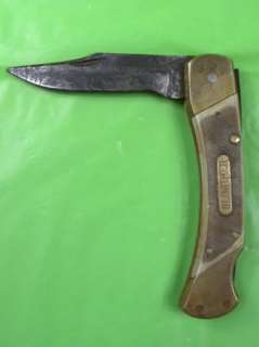 RARE Vintage US OLD TIMER SCHRADE pocket folding knife with leather 
