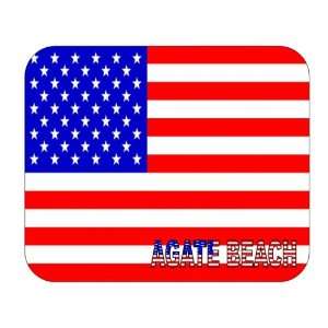  US Flag   Agate Beach, Oregon (OR) Mouse Pad Everything 