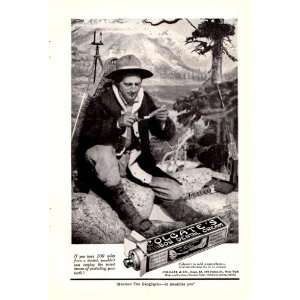 1920 Ad Colgates Ribbon Dental Cream Camping  Original Vintage Print 