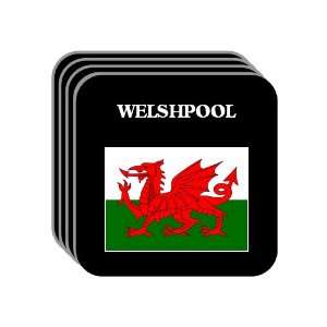  Wales   WELSHPOOL Set of 4 Mini Mousepad Coasters 