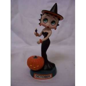  Danbury Mint Betty Boop Calendar Figure, October 