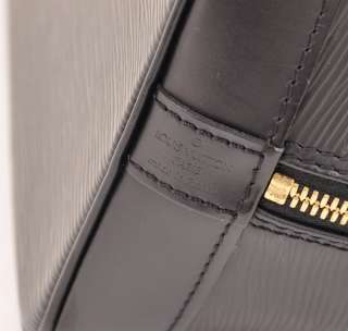 LOUIS VUITTON Alma Black Epi leather Hand Bag E857  