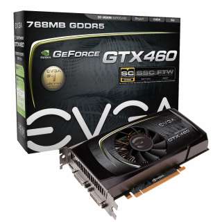 EVGA nVidia GeForce GTX460 GTX 460 OC 768MB Video Card  
