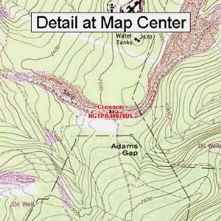  USGS Topographic Quadrangle Map   Cresson, Pennsylvania 