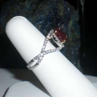 76 CT Ruby &.71 CTW Diamond 18K White Gold Ring  