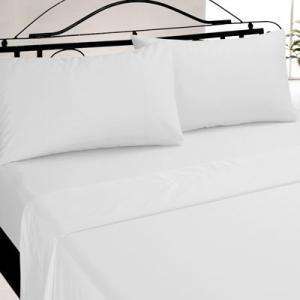 LOT of 60 NEW QUEEN SIZE WHITE HOTEL FLAT SHEETS T 180  