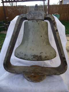 Solid Bronze RailRoad Bell Steam engine dual acting Bell RARE  