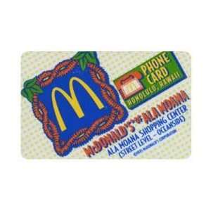   Phone Card McDonalds of Ala Moana #1 (Honolulu, Hawaii) In Envelope