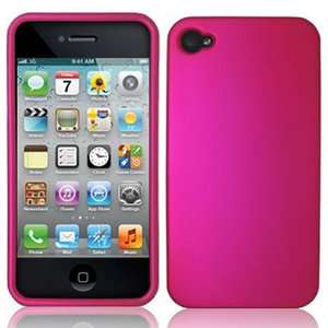 Pink Protector Hard Snap On Cover Case for Apple iPhone 4 4S W/Screen 