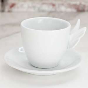  Alada Winged Teacup w/ Saucer Pair