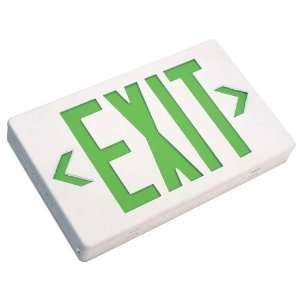  LED Exit Sign Green Letters A/C Only