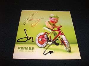 Primus Band Signed CD Cover Book PSA x3 Les Claypool  