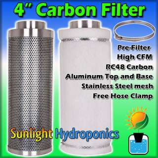 INCH ACTIVATED CARBON CHARCOAL FILTER ODOR CONTROL  