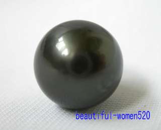 Real 12mm round South Sea black Tahitian Pearl  