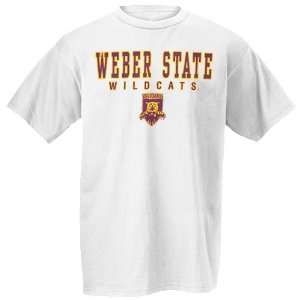 Weber State Wildcats White Collegiate Big Name T shirt