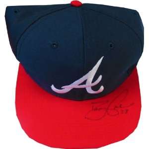 David Justice Autographed/Hand Signed Atlanta Braves Hat