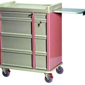   Line All Aluminum Punch Card Medication Cart with Key Lock AL460PC